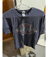 greyish-blue vintage-style t-shirt featuring a "Saint John" graphic for New Brun - $1.00