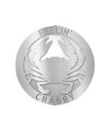 Customizable Crab Ring Monogram - Steel Sign - Personalized Metal Sign - $70.28