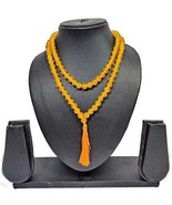 108 Healing Gemstone Yellow Onyx Mala Prayer Beads Stretch Bracelet Neck... - $2,291.36 MXN