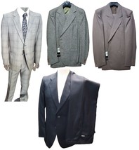 Men&#39;s Suit Winter Jacket 2 Or 3 Pieces 2 Buttons Size 48 52 Slim █ Leg Broadband - £137.89 GBP+
