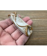 Vtg Japanese Pottery Chopstick Rest Holder Folded Rectangle Brown Gray H... - €15,43 EUR