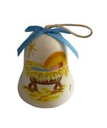 Vintage Sandstone Creations Nativity Bell Ornament Hand Painted Christma... - $16.20