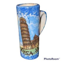 Pisa La Torre Leaning Tower of Pisa Italy Souvenir Clay Shot Shooter Mug Handle - £9.29 GBP