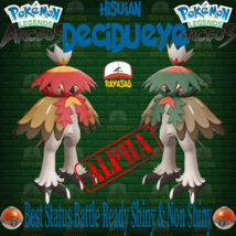 Shiny Hisuian Decidueye 6iv Alpha Non Shiny Best Stats Pokemon Legends Arceus - $2.50