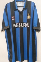 Jersey Inter Milan Internazionale Uhlsport Season 1989-1990-1991 #7 Bian... - $350.00