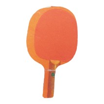 VTG 1963 60s Tammy Ideal House Ping Pong Paddle Cardboard Paper Table Te... - $11.24