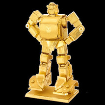 Transformers Bumblebee Figure Metal Earth 3D Deluxe Gold Edition Steel Model Kit - £12.43 GBP
