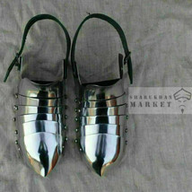 Medieval Gothic Costume Shoes Steel Shoes pair of  Armor Boots - $61.75