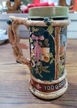 Too Good To Lose a Drop Beer Stein Decorative Mug Cup - $53.00