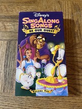 Disney Song Along Songs Be Our Guest VHS - £9.40 GBP