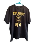 Vintage Stussy No 4 Graphic T-shirt Men’s Size XL Adult Retro Heavyweight - $46.70 CAD