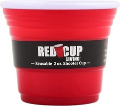 Red Cup Living Holiday Plastic Cups Red Base Shot Glasses Reusable 2 oz,... - $125.70 MXN