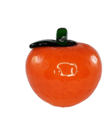 Art Glass Orange Citrus Fruit Fake Faux Home Decor Paperweight Tomato Apple - £12.73 GBP