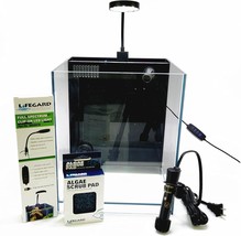 Lifegard Low Iron Ultra Clear Crystal Aquarium With Built In Filter C Rimless Gl - £52.26 GBP