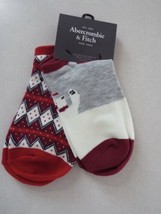 Abercrombie &amp; Fitch Women&#39;s Girl&#39;s 2 Pairs Casual No Show Socks New - £8.72 GBP