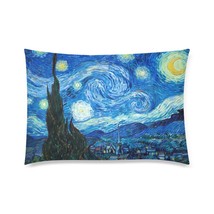 Starry Night Van Gogh Pillow Case 30&quot; x 20&quot; (2 Sides) - $431.73 MXN