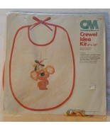 Columbia Minerva Crewel Idea Kit Koala Bear Baby Bib 8&quot;X10&quot; 7956 Hallmar... - £14.93 GBP