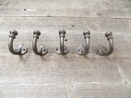 5 COAT HOOKS U-SHAPE U SHAPE IRON METAL HAT TOWEL SPADE LOOK HAT HOOK HA... - £9.78 GBP