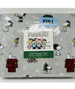 PEANUTS Snoopy Woodstock Christmas FULL SHEETS SET Santa Hat Wreath Ligh... - £31.28 GBP