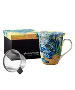 Mcintosh - Van Gogh Irises Mug with Lid and Infuser - $399.14 MXN