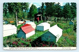 Eklutna Burial Grounds and Church AK Postcard - $5.25