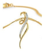 0.35ct Natural J-K Diamond 14k Yellow Gold Wedding Pendant AJ03090113 - £600.86 GBP