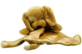 Baby Gund Huggybuddy Spunky Plush Lovey Puppy Dog Security Beige Satin 058968 - £11.18 GBP