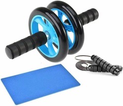 Ab Wheel Workout Gear Ab Roller 3 in 1 Fitness Equipment Set - £18.94 GBP