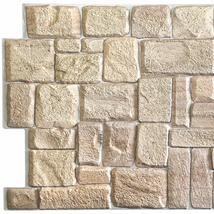 Dundee Deco PG7005 Beige Faux Limestone, 3.2 ft x 1.6 ft, PVC 3D Wall Panel, Int - £14.69 GBP+