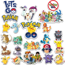 100Pcs Pokemon Stickers Kawaii Pikachu Bicycle Guitar Laptop Kids Waterp... - $10.90