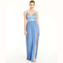 Emerald Sundae Juniors Embellished Lace and Chiffon Gown,Size 15/Chambray - £39.84 GBP