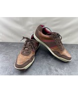 Footjoy Contour Casual Golf Shoes Sneakers Men 10.5 M Brown Spikeless Ca... - $37.77 CAD