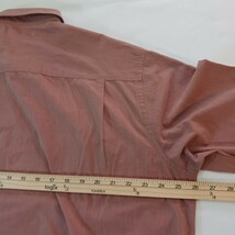 Perry Ellis America Men's Burnt Red Cotton Blend Button Up Shirt Long Sleeve XL image 13