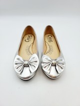 Circus By Sam Edelman Womens Size Ciera Silver Bow Ballet Flats US Size 8 - $23.99