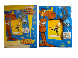 Adventures Of Rocky And Bullwinkle Vintage Photo Frame Licensed 1980&#39;s I... - $20.43