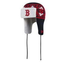 Boston Red Sox Knit Trapper Trooper Hat Cap Warm New Era Navy NEW Great Gift - £23.74 GBP