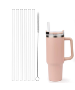 6 Pack Replacement Straws For Stanley 40Oz Tumbler, Clear, Reusable - $8.84