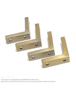 Solid Brass Two - Legged Corner Protector for Table, Cabinet, and Trunk ... - $33.50