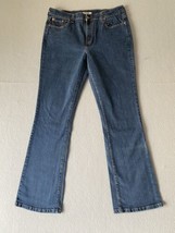 Levis 515 Jeans 34x32 Blue Denim Bootcut Dark Wash Long Tag 14L* - £15.46 GBP