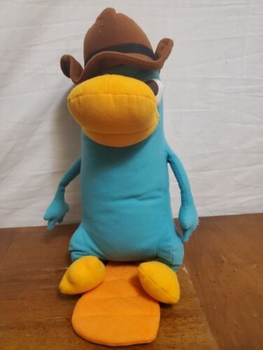 Disney Phineas and Ferb Perry the Platypus Plush Stuffed Animal 16&quot; Secr... - $9.46