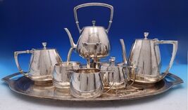 Colonial by Whiting Sterling Silver Tea Set 7pc with Kettle on Stand (#8... - $280,803.23 MXN