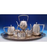 Colonial by Whiting Sterling Silver Tea Set 7pc with Kettle on Stand (#8... - €13.200,00 EUR