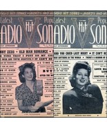 Latest Popular Radio Hit Songs Lyric Publications Lot of Two 1943 Sing A... - £10.37 GBP