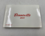 2004 Pontiac Bonneville Owners Manual Handbook OEM K04B40005 - $26.99