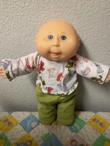 Vintage Cabbage Patch Kid HASBRO First Edition Bald Boy Blue Eyes Tongue Out ‘90 - $145.00