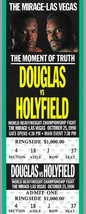 Buster Douglas vs. Holyfield Authentic Boxing Fight Ticket  10/25/1990 - £62.08 GBP