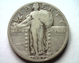 1927 STANDING LIBERTY QUARTER FINE+ F+ NICE ORIGINAL COIN FROM BOBS COINS - $14.00