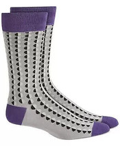 Mens Dress Socks Grey with Dots 1 Pair ALFANI $10 - NWT - $2.69