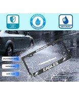 Philadelphia Eagles Black Metal License Front &amp; Back Plate Frames W/ Har... - $16.97