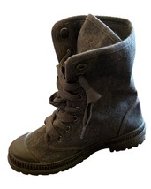 Very G Women&#39;s Canvas Ankle Boots Charcoal Grey - $34.00